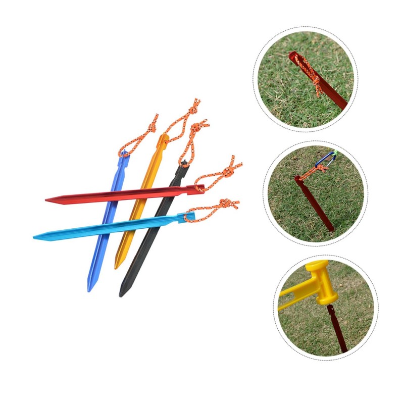 Mipcase Tent Nails Durable Lightweight Camping Pegs with Easy Pull