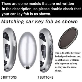 ontto Key Fob Cover Fit for Hyundai Ioniq 6 2023 2024 Car Accessories,Metal and Leather Key Holder Fit for Hyundai Grandeur GN7 2023 Key Remote,Solid Car Key Shell Fit for Kona Elantra 2024,Red