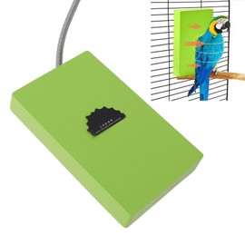 Bird Cage Heater Adjustable Temperature Caged Pet Warmer Safe Energy Saving for Birds Hamsters Hedgehogs Material Lightweight (US Plug 110‑220V)