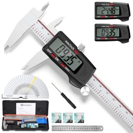 Housolution Digital Caliper 6 Inch, Caliper Measuring Tool with Large LCD Screen, Inch/MM