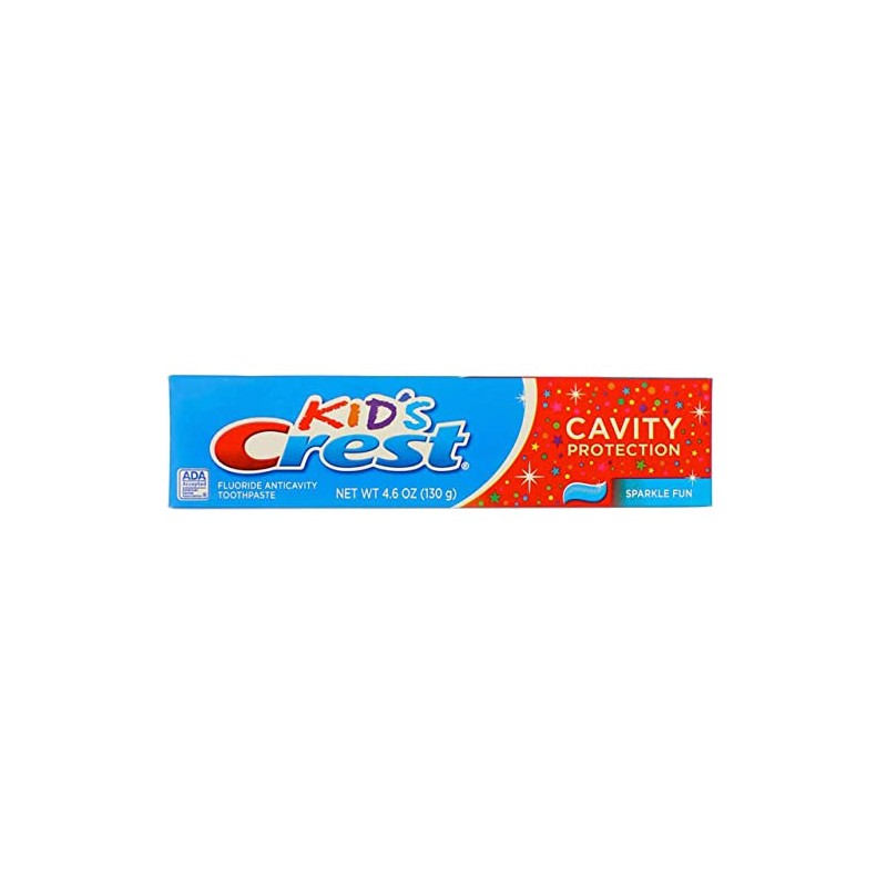 Crest Kids Tube Size Sparkle Fun Cavity Protection Toothpaste, 4.6