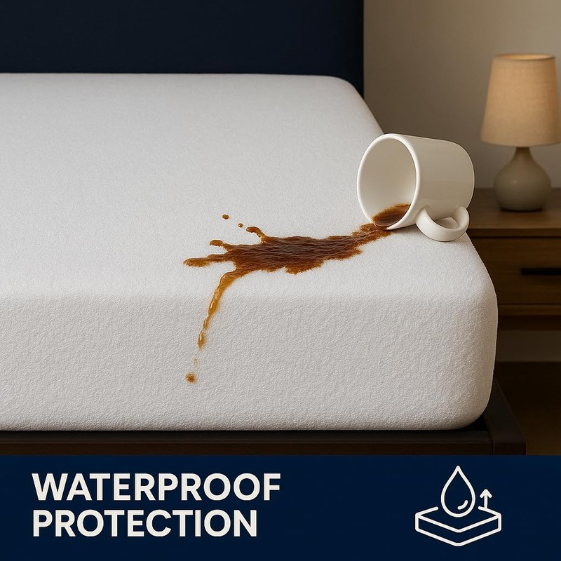 Shaaz Threads Waterproof Mattress Protector – Twin – Soft &