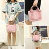 Small Canvas Tote Bag for Women,Mini Totes Bags with Pockets,