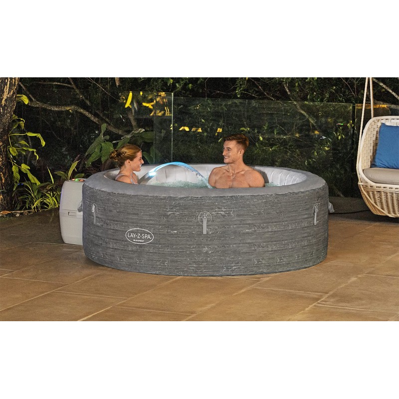 Bestway SaluSpa Waterfall Feature with LED Lights | Built-in Lights
