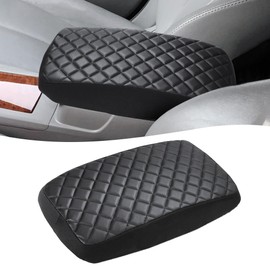 KBH Center Console Armrest Cover for Toyota Camry 2007 2008 2009 2010 2011, Vinyl Leather Trim, Car Arm Rest Covering, Anti-Scratch, Black