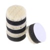 uxcell 1" Wool Felt Sponge Polishing Pad Hook and Loop