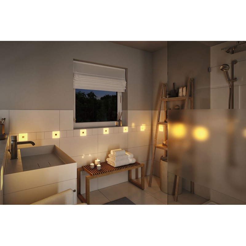 Paulmann LumiTiles 78414 LED Tile Square Supplement IP44 10 x