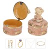 Pig Hinged Jewelry Box Hollow Design Cute Appearance Hand Painted