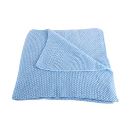 Boys Super Soft 100% Cashmere Baby Blanket - 'Baby Blue' - Hand Made in Scotland by Love Cashmere