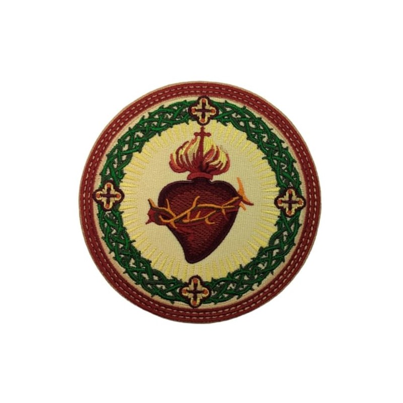Generic Karma654 Holy Heart Jesus Embroidered Iron on Sew on