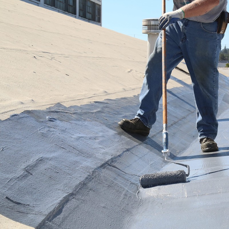 AMES SEB1 Elasto-Barrier Adhesive Base Coat-1 Gallon, Gray Primer Perfect