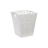 ARPAN Set of 2 White Square Waste Paper Bin White