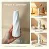 White Plastic Flower Vase with Narrow Neck