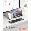 Artciety Foldable Bluetooth Keyboard, Wireless Portable Keyboard with Larger Touchpad,