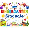 Kindergarten Graduation Backdrop Preschool Congrats Grad Graduate Party Photography Background