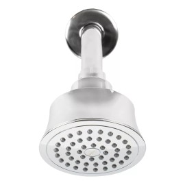 CNX Regadera Redonda Multiposición 10cm, Cuello 15cm Abs Cromado