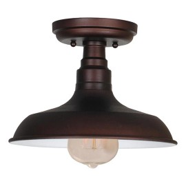 Design House Kimball Indoor Steel Ceiling Light in Coffee Bronze