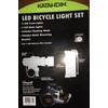 LED BICYCLE LIGHT SET 5 LED FRONT/5 LED BACK LIGHTS