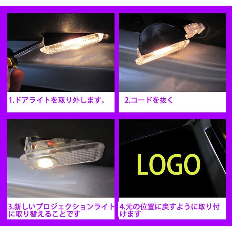 Courtesy Lamp, LED Logo, Door Light, LED Chip, High Brightness,