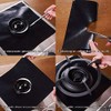 8X Stove Liner Cover 0.2mm Double Thickness Burner Covers Square