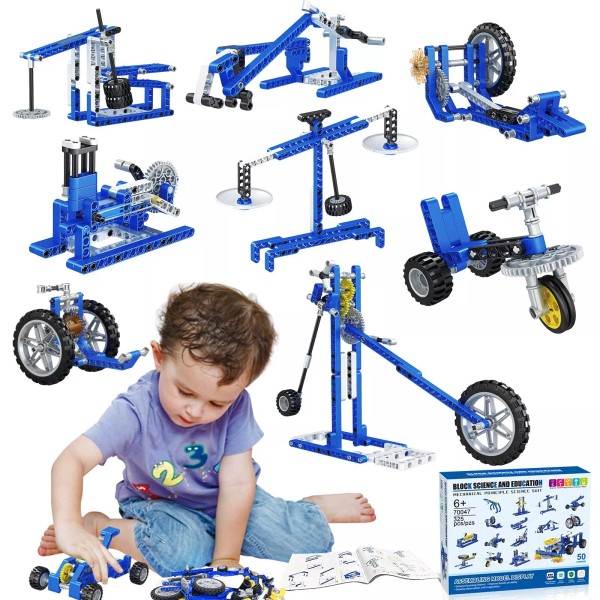 Caferria Mechanical Building Toys for Boys Age 8-12, 50 STEM