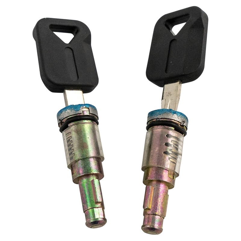 Front Driver and Passenger Outside Door Lock Cylinder Set with