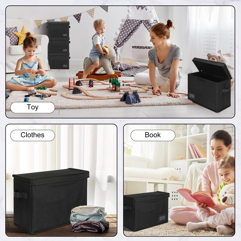Lincia 4 Pack Comic Book Storage Boxes with 20 Book