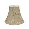 Aspen Creative 30069-2A, Bell Clip-On Chandelier Lamp Shade, Light Gold,