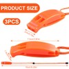 GXGM Pack of 3 with Reflective Rope, Whistle, Safety Whistle,