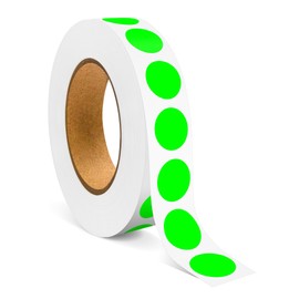 TRTAPE 1/2 Inch Circle Sticker Labels,Pack of 1000 Round Color Coding Circle Dots Stickers Labels,Dot Stickers Label Sticker for Home Office(Fluorescent Green)