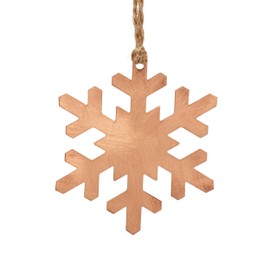 NKlaus Christmas Ornament Snowflake - Pure Copper (100%) Handmade Copper Decorative Ornament for Christmas Tree 16160