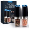TOMTY Electric Salt & Pepper Gravity Grinder Set Battery Operated