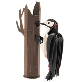 Fridolin 3D Paper Model Woodpecker