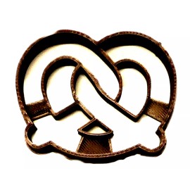AJT PRETZEL BAKED BREAD DOUGH TWISTED KNOT LOOP SOFT HARD COOKIE CUTTER USA PR2159