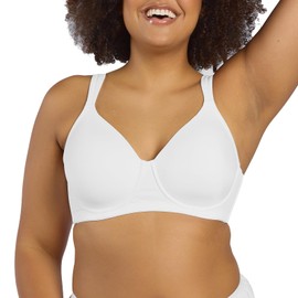 Leading Lady Women's Plus Size Underwire Padded T-Shirt Bra, White, 54DD