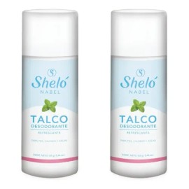 Kit 2 Talco Desodorante Pies Calzado Axilas Refrescante S/e