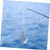 SUPVOX 5pcs Simulated Fishing Lure Fishing Baits Rotating Chicken Plume