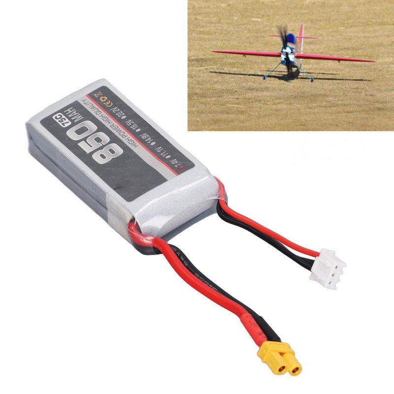850mAh 75C High Rate Lipo Batteries Li Ion Battery Pack