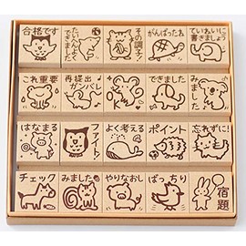 -Set of 20 Evaluation Stickers - [It has been successfully done so well! Let's write it carefully, this is important, resubmit ganbarre OK I tried it Hanamaru] [Evaluation stamp teacher stamp Hanko reward stamp teacher stamp]
