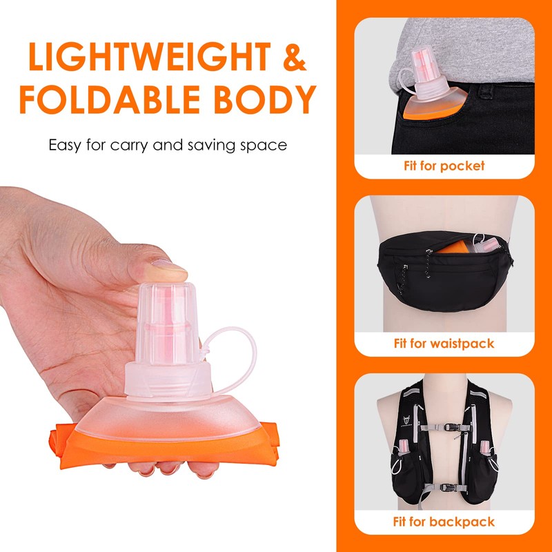 UTOBEST Soft Flask 150ml TPU Hydration Bottle for Running Sports
