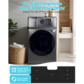 For GE Dryer Lint Filter Replacement WH01X35719 - For GE Washer Dryer Combo - Compatible with GE Profile Washer Dryer Combo Foam Filter Parts (4)