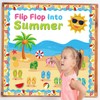 Summer Beach Bulletin Board Decorations Set Flip Flop Paper Cutouts