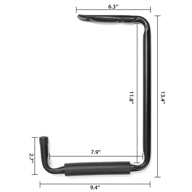 Ihomepark Ladder Hooks for Garage Ceiling, 13.4" Wall Mounted Garage