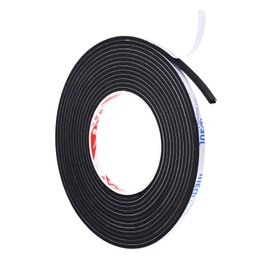 PATIKIL 5M Sealing Foam Tape 6mm Wide 3mm Thick Single Sided Weatherstriping Door Seal Strip for Window Door Insulation Black