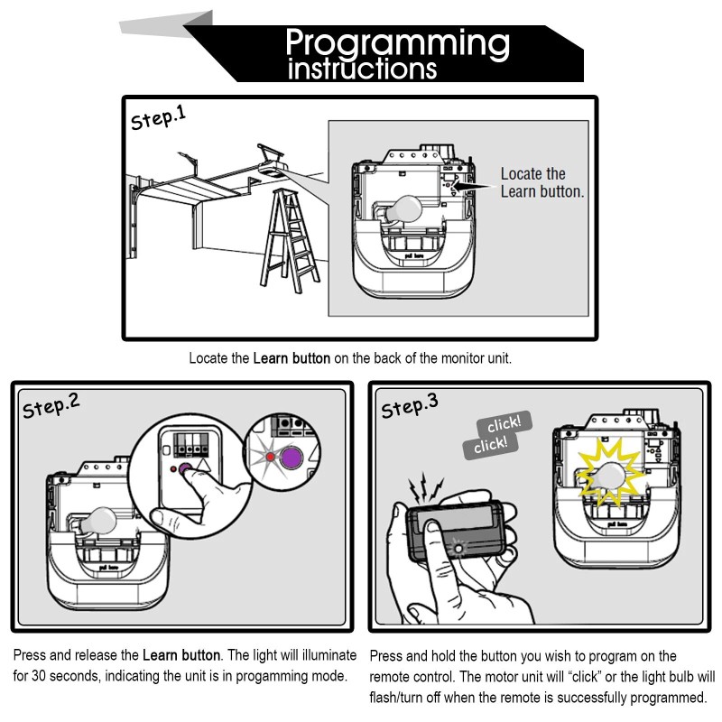Need-A-Remote 2 Replacement For Chamberlain 956D Mini 3-Button Remote Security+