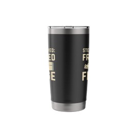 Fitness From Bed to Fridge Sarcastic Workout Lazy Foodie Stainless Steel Insulated Tumbler