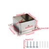 Wealrit 4 Pcs Square Post Bases Stainless Steel Flange Anchor