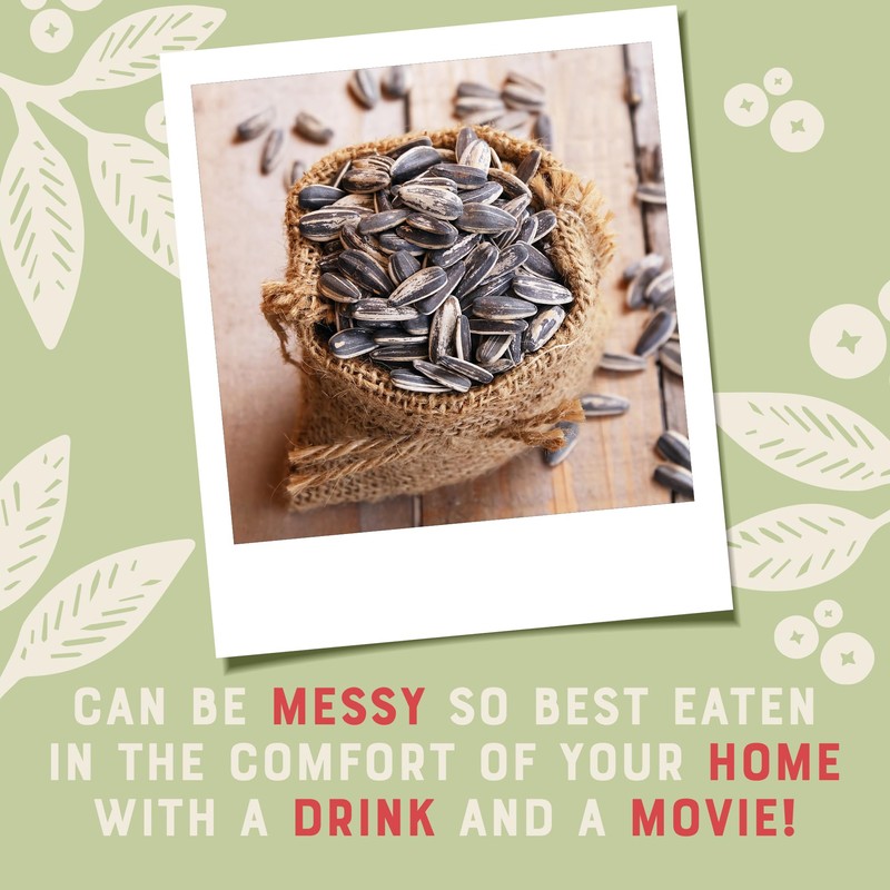 Sunburst Sunflower Seeds In Shell, Dry Roasted (No Oil, No