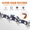 SAVIOR Pack of 3 MS180 Saw Chains 3/8 Inch LP