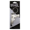 Island Dogs Gun Bottle Opener Keychain, Silver